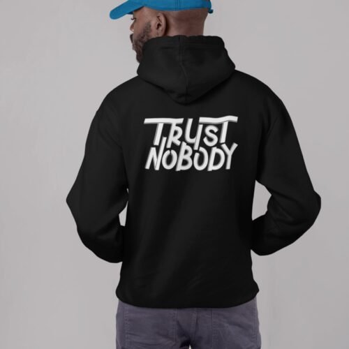 Black  Hooded Sweatshirt