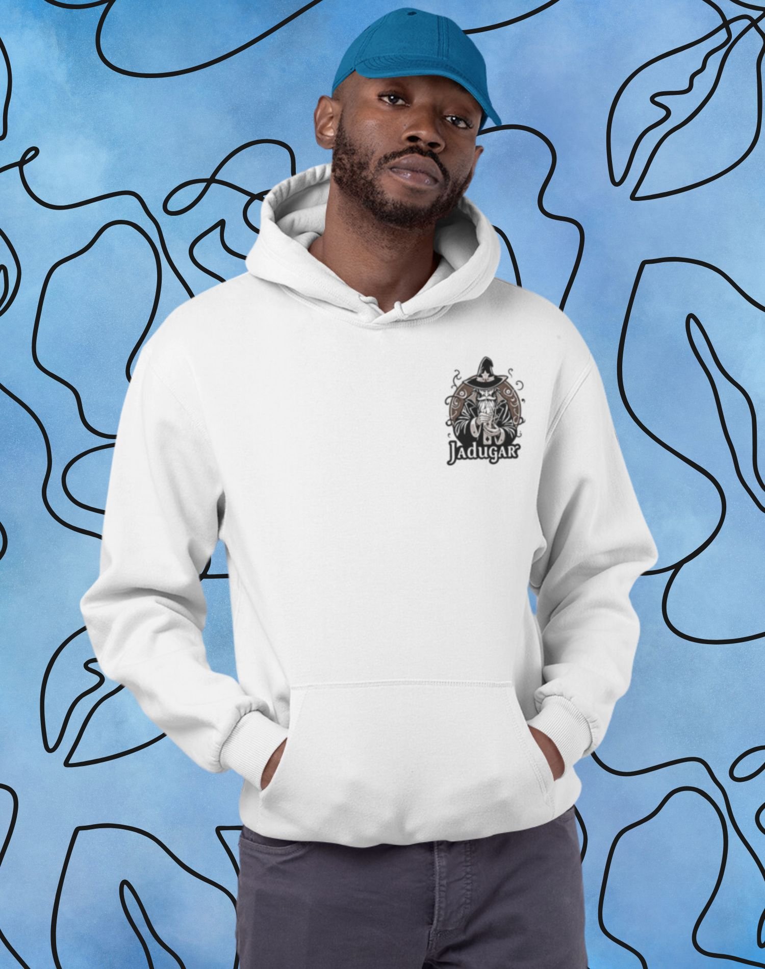 Graphic Print Hooded Sweatshirt